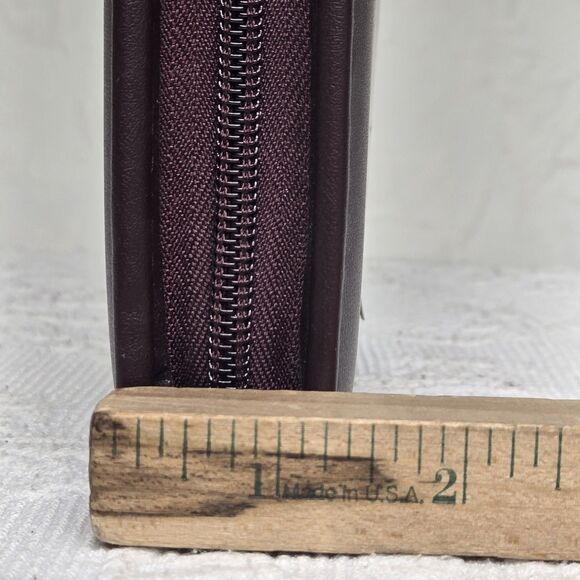 Cambridge Day Planner 90s New Ruler Card Holder Calendar Note Book Maroon - Picture 11 of 15